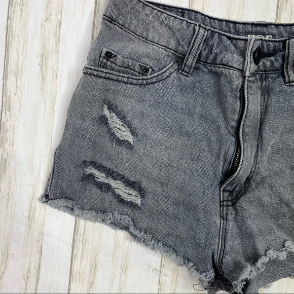 Urban Outfitters BDG Gray High Rise Cheeky Shorts - Picture 2 of 7